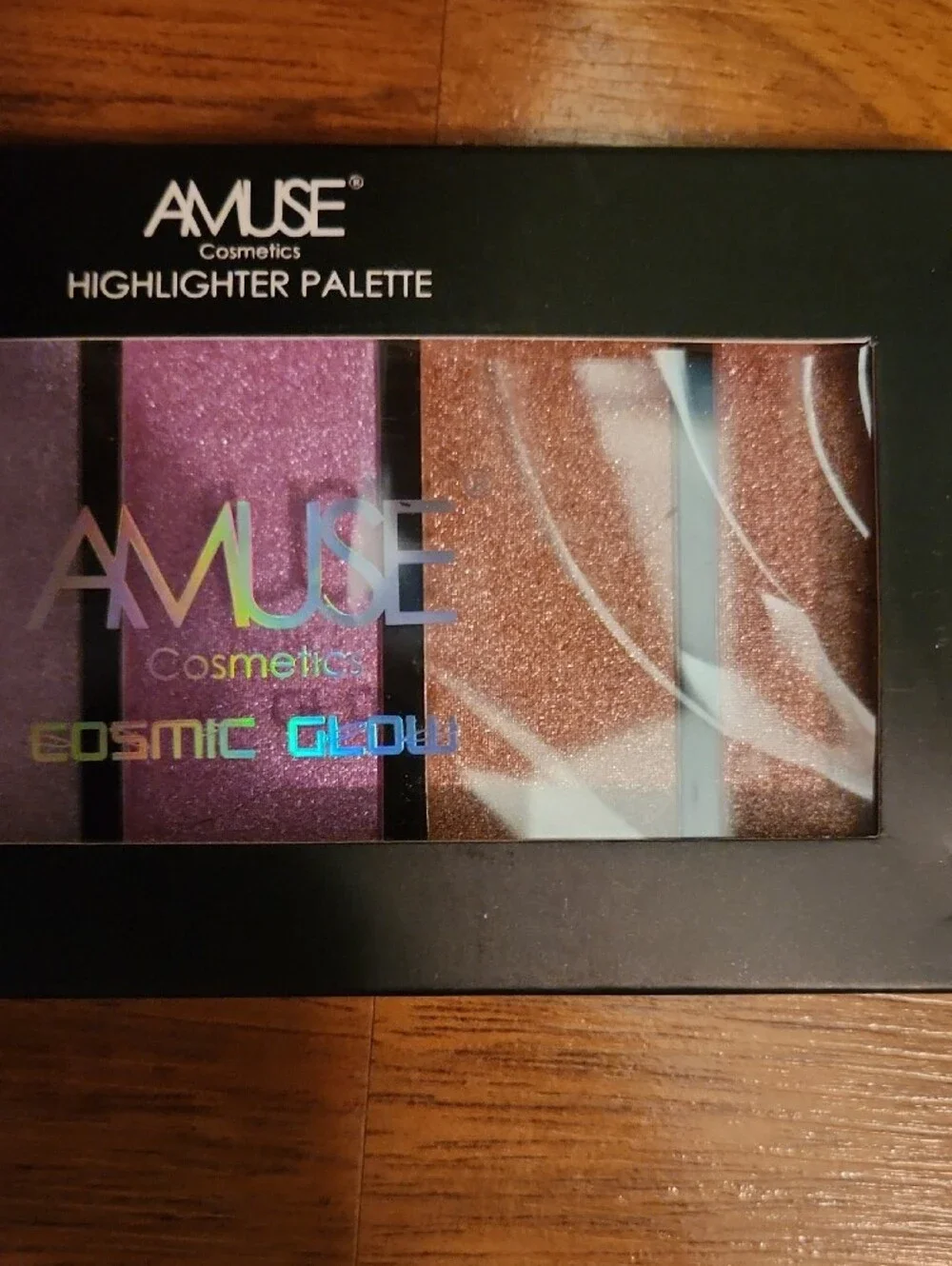 Muse Cosmic Glow Highlighter Palette - Beige, Purple & Rose Shades